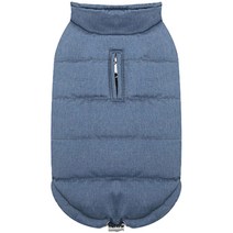 퍼피엔젤 반려견 멜란지 패딩 베스트, Navy