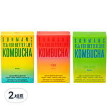 선망 콤부차 혼합 체험팩 레몬 10p + 복숭아 10p + 샤인머스캣 10p 세트, 2세트