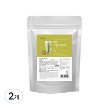 네이쳐티 제주 그린티 라떼 파우더, 1kg, 1개, 2개