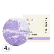 버블데이 배쓰밤 거품입욕제 라벤더향, 100g, 4개