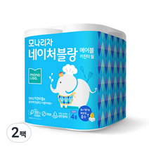 모나리자 네이처블랑 에어볼 키친타올 150매, 2팩, 4개입