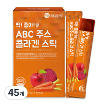 미쁨생활건강 딱좋아 ABC주스 콜라겐 젤리 스틱 20g, 45개