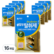 리빙굿 신발장 탈취제 숲속향, 2g, 16개