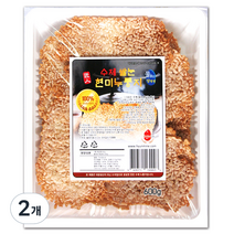 현미네 수제쌀눈 현미누룽지, 600g, 2개