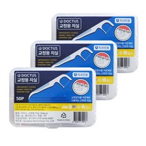 닥터스 교정용 치실 50p, 3개, 50개입
