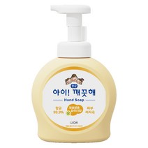 아이깨끗해 항균 폼 핸드솝 순 보송보송 파우더향, 490ml, 1개