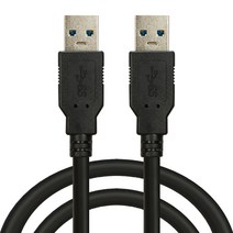 컴길 USB3.0 연장케이블 수-수 블랙, 1개, 1.5m