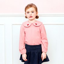 월튼키즈 여아용 튤립둥근카라 블라우스