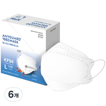 애니가드 뉴황사 방역용 마스크 대형 KF94, 50개입, 6개, 화이트