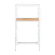스피드랙 V2 세탁기 선반 2단 800 x 300 x 1800 mm, 화이트