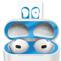 구스페리 에어팟 3세대 철가루방지 스티커 2개, AirPods 3세대, 블루