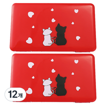 다다 휴대용 마스크 케이스 고양이커플, 12개