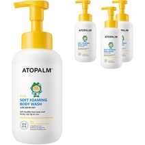 아토팜 아동용 소프트 포밍 바디워시, 4개, 460ml