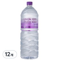 유니온 천년 알칼리수, 2L, 12개