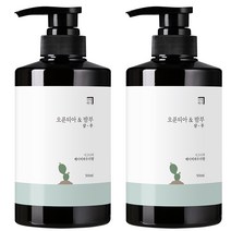 살림백서 오푼티아&밤부 샴푸 베이비파우더향, 500ml, 2개