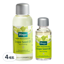 크나이프 그레이프씨드 바디 오일 100ml+20ml, 4세트