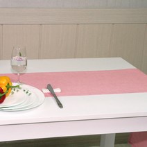 나산데코 웰빙린넨 러너 러그, R22 탁한 산호색 dusty coral, 150 x 28cm
