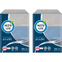 깨끗한나라 순수 소프티 미용티슈 200매, 6개