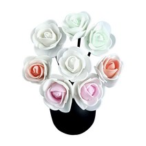 시즈넬 디퓨저 플라워스틱 미니로즈, 그린 + 피치 + 핑크 + 화이트, 24개입