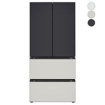 [색상선택형] LG전자 디오스 오브제컬렉션 김치톡톡 김치냉장고 메탈 491L Z492AAA132, 그레이, Z492MBG132S, 블랙 + 그레이 + 그레이