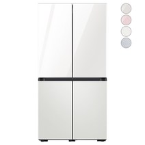 [색상선택형] 삼성전자 비스포크 프리스탠딩 냉장고 방문설치, RF85A93J1AP, 글램 화이트   코타 화이트