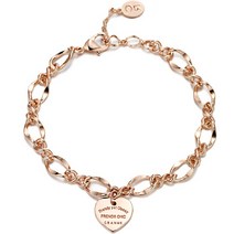 끄란느 여성용 볼륨하트 체인 팔찌 C24BB073