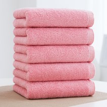 기라로쉬 호텔수건 190g 40수 코마사, 핑크, 5개