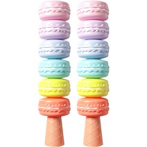 6컬러 마카롱 형광펜, 혼합색상, 2개