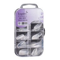 루핀 오벌 네일팁, 크리스탈(투명), 100개입