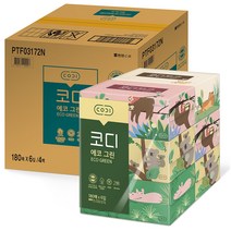 코디 에코그린 펄프 미용티슈, 180매, 24개