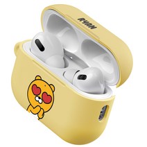 카카오프렌즈 에어팟 프로2 하드 케이스, 하트라이언 베이지