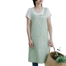 심플 면 데일리 앞치마 G_RD_36, 민트, 1개