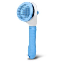 딩동펫 반려동물 푸쉬 원터치 핀브러쉬, 블루, 1개