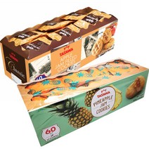 타타와 사과잼 쿠키 10g x 60p + 파인애플잼 10g x 60p 세트, 1200g, 1세트