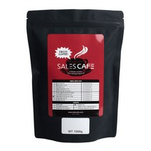 세일즈카페 라떼용 대용량 업소용 원두커피 스트롱 홀빈 SRBC230FR1000A01, 1kg, 중간분쇄 더치(U), 1개