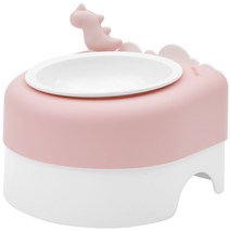 소심한호랑이 반려동물 꿀맛 습식식기, 1개, 베이비 핑크