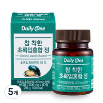 데일리원 참 착한 초록입홍합정, 5개, 30g