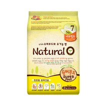 네츄럴오 6가지 슈퍼푸드와 유기농 쌀 애견사료, 2kg, 1개