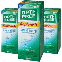 옵티프리 리플레니시 렌즈 세정액, 300ml, 3개
