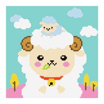 아이러브페인팅 테마 DIY 보석십자수 20 x 20 cm, 12간지 양, 1세트