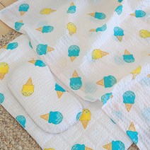 화모 리플 3D 에어매쉬 매트 세트, 아이스크림