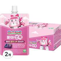 파스퇴르 유아용 응아쏘옥 주스 10p, 혼합맛(푸룬/포도/사과), 80ml, 20포