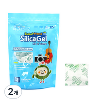 쨍하고해뜰집 실리카겔 액티브다용도 습기제거제 부직포 20g x 25p, 500g, 2개