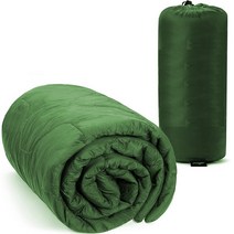 슈틀리 캠핑용 패딩 블랭킷, 1개, 그린