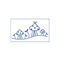 데코사랑 그래픽스티커 푸키라인 A, 블루