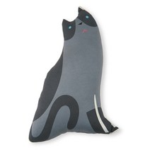 D.I.Y캣토이 캣닢 쿠션 완제품 랙돌 중, 챠콜, 1개