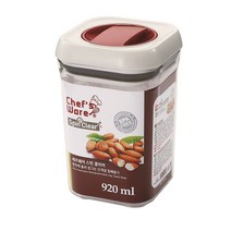 셰프웨어 스핀클리어 정사각 밀폐용기, 920ml, 1개