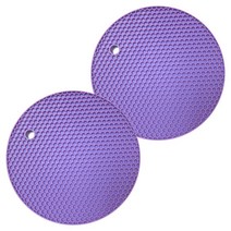 블럭마트 실리콘 냄비받침, 퍼플, 2개, 1개