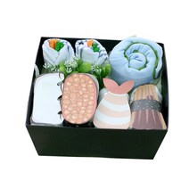 베이비베이커리 아기옷선물 스시 도시락세트 블루 신생아