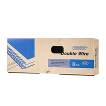 카피어랜드 제본 와이어링 2:1 100개입, 검은색, 8mm, 8mm